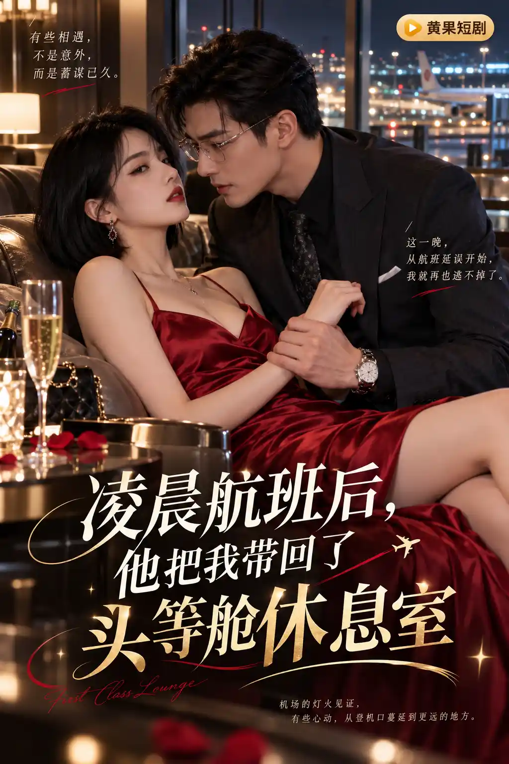 他把我带回了头等舱休息室